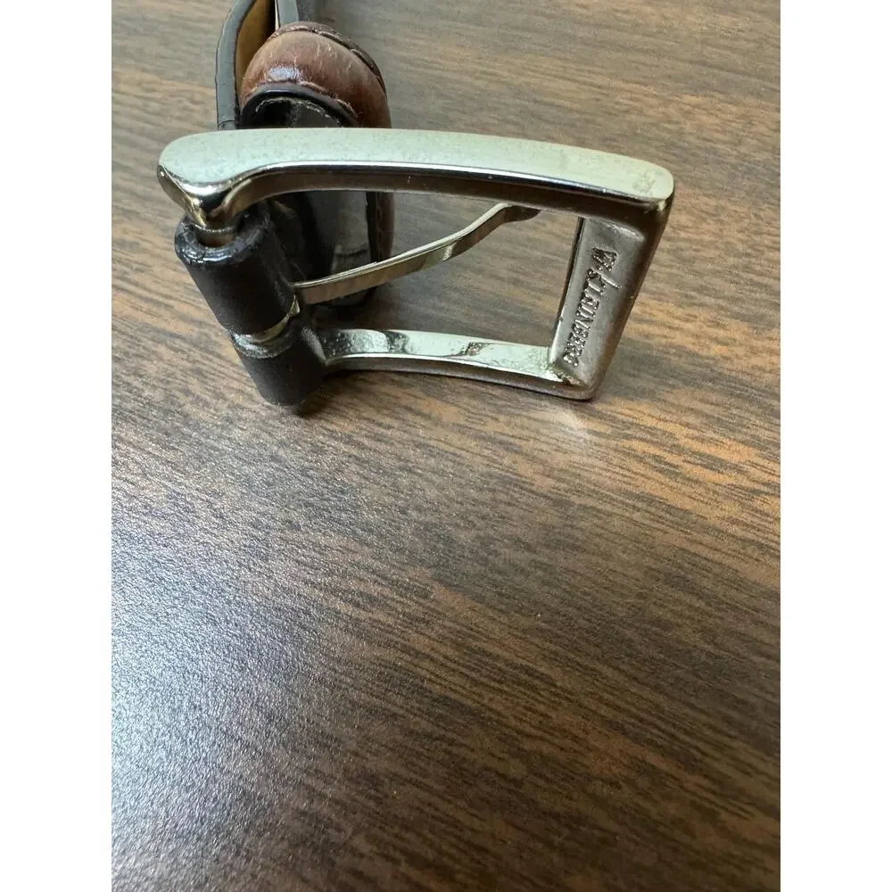 Vintage W Kleinberg signed leather belt mens size 36